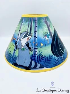 Abat Jour Pocahontas Meeko John Smith Disney Vintage Lampe Suspension