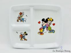 Devant -Disney assiette compartiments mickey minnie disney 1988 vintage melamine 4
