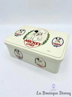 Boite Métal Mickey Chef Disney Massilly Vintage Cuisinier Cordon Bleu