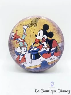 Boite Métal Mickey Mouse Donald Walt Disney’s Ronde Vintage Magicien Tortue