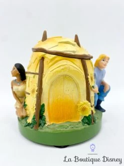 Boite Résine Pocahontas Disney Vintage Hutte John Smith Meeko -Disney boite resine pocahontas tipi disney box vintage dent 1
