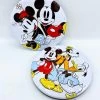 Ensemble Boites Métal Mickey Et Ses Amis Disney Rond Chocolats Pralinés Rétro Vintage -Disney boites metal mickey et ses amis disney rond pralines chocolats relief 3d 4