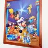 Cadre Mickey Et Ses Amis Cirque Disney Affiche Tableau Vintage -Disney cadre mickey minnie cirque disney bois image litographie tableau 2