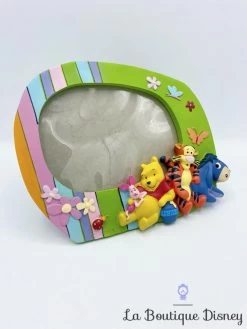 Cadre Photo Résine Winnie L'ourson Vert Disney Bourriquet Tigrou Porcinet Relief 3D