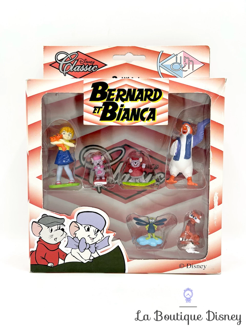 Coffret Figurines Bernard Et Bianca Disney Classic 1996 Kid'M Vintage 3 Coffret Figurines Bernard Et Bianca Disney Classic 1996 Kid'M Vintage
