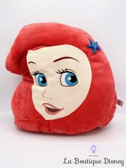 Coussin Ariel La Petite Sirène Disney Store Oreiller Princesse Visage Tête