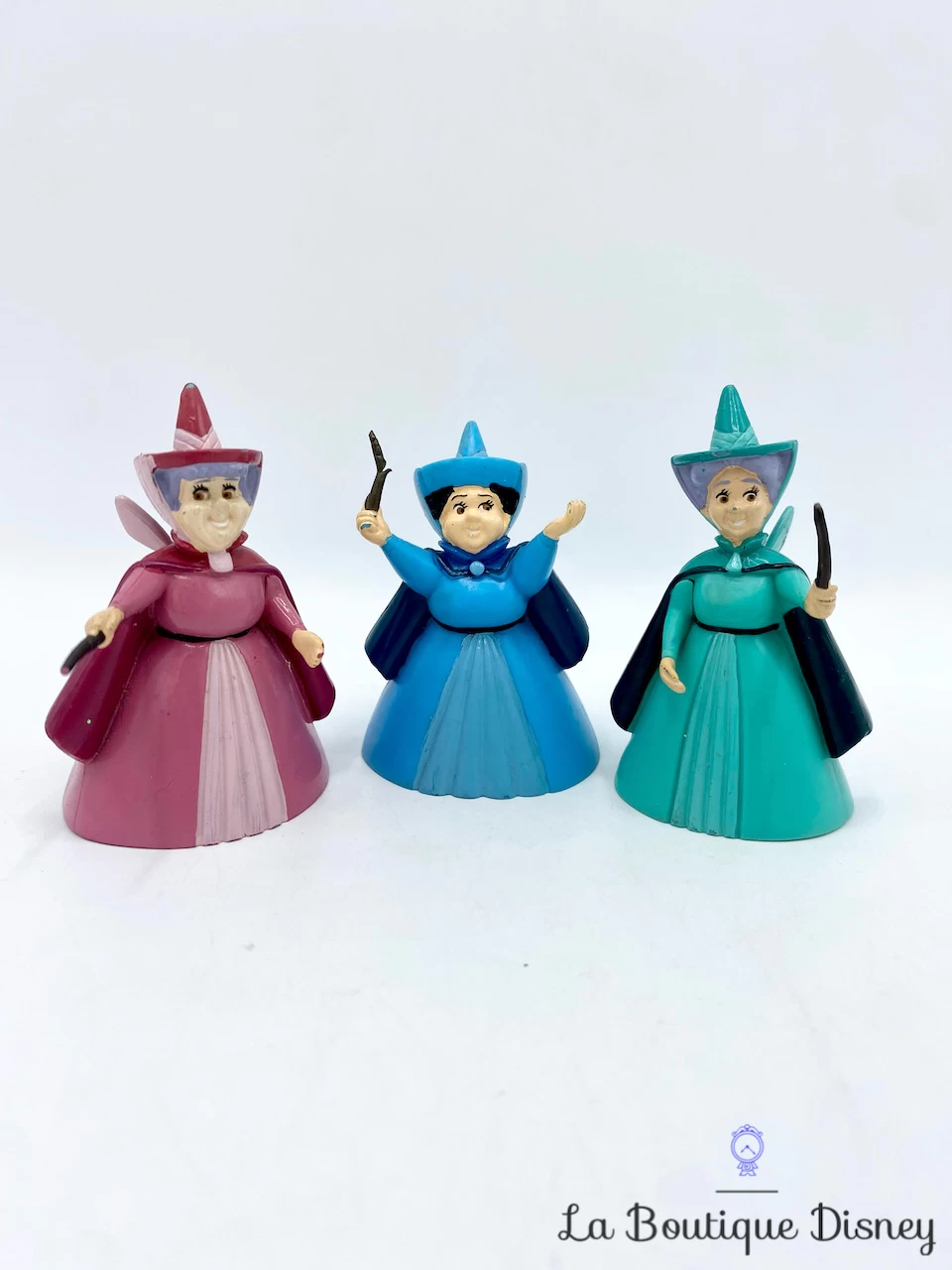 Figurines Flora Pâquerette Pimprenelle La Belle Au Bois Dormant Fées Disney Rouge Bleu Vert 3 Figurines Flora Pâquerette Pimprenelle La Belle Au Bois Dormant Fées Disney Rouge Bleu Vert