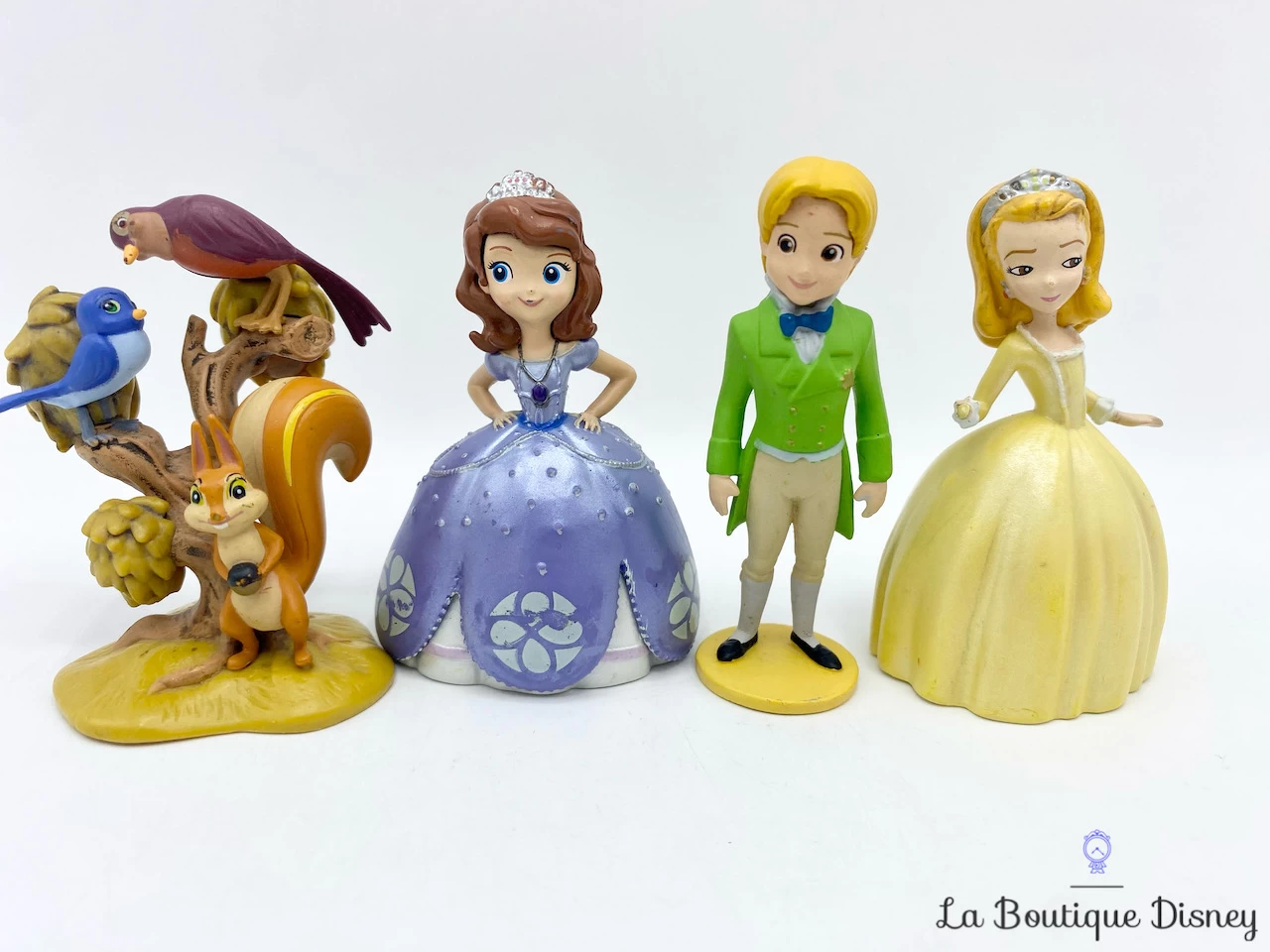 Figurines Playset Princesse Sofia Disney Princesse Amber James écureuil Oiseaux 4 Figurines Playset Princesse Sofia Disney Princesse Amber James écureuil Oiseaux – Image 2