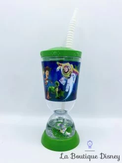Gobelet Paille Toy Story Disney Store Verre Plastique Vert Buzz Woody Rex -Disney gobelet paille toy story disney store verre plastique woody buzz figurine flotte 0