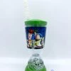 Gobelet Paille Toy Story Disney Store Verre Plastique Vert Buzz Woody Rex