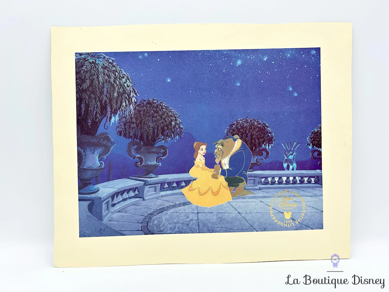 Lithographie La Belle Et La Bête Exclusive Commemorative Walt Disney Studios 1993 Affiche 4 Lithographie La Belle Et La Bête Exclusive Commemorative Walt Disney Studios 1993 Affiche – Image 2