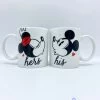 Paire Tasses Mickey Minnie Mouse Disney Mug His Her Ombre Duo