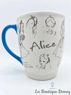 Tasse Alice Au Pays Des Merveilles Animé Disney Store 2015 Mug Classic Blanc Bleu Dessins -Disney tasse alice au pays des merveilles classic disney store dessin croquis mug 4