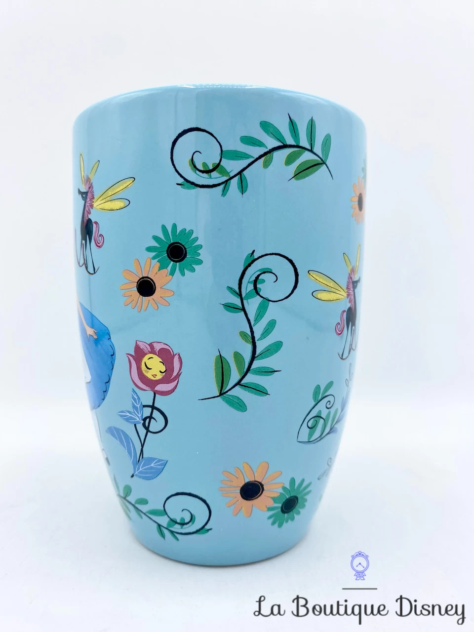 Tasse Alice Au Pays Des Merveilles Disney Store Mug Bleu Dessins Fleurs 4 Tasse Alice Au Pays Des Merveilles Disney Store Mug Bleu Dessins Fleurs – Image 2