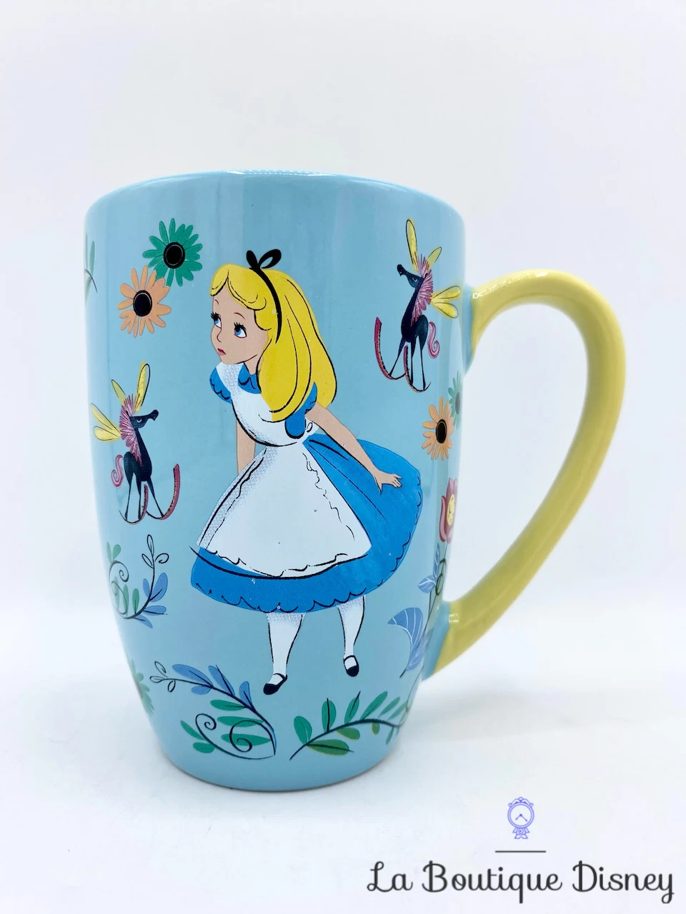 Tasse Alice Au Pays Des Merveilles Disney Store Mug Bleu Dessins Fleurs 3 Tasse Alice Au Pays Des Merveilles Disney Store Mug Bleu Dessins Fleurs