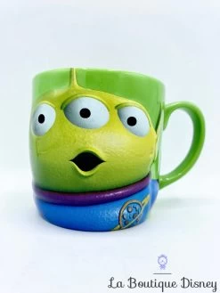 Tasse Alien Toy Story Disney Store Mug Extraterrestre Vert Oooooo Relief 3D