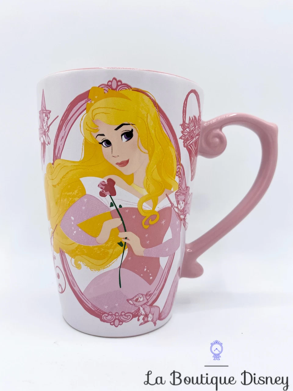 Tasse Aurore La Belle Au Bois Dormant Disney Store Original Mug Rose Heart Full Of Song Fées 5 Tasse Aurore La Belle Au Bois Dormant Disney Store Original Mug Rose Heart Full Of Song Fées – Image 3