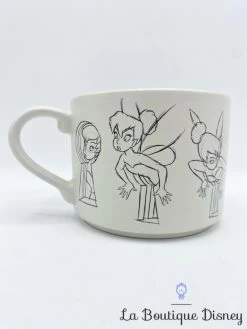 Tasse Fée Clochette Croquis Disney Store Mug Peter Pan Dessin Esquisse Vert