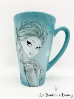 Tasse Elsa La Reine Des Neiges Disney Store 2015 Mug Bleu Princesse