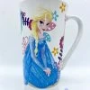 Tasse Elsa La Reine Des Neiges Disney Store 2015 Mug Blanc Fleurs Haut -Disney tasse elsa la reine des neiges disney store mug princesse haut fleurs 0
