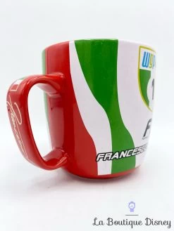 Tasse Francesco Bernoulli Cars 2 Disney Store Mug WGP Voiture Italie -Disney tasse francesco bernouli cars 2 disney store mug rouge vert italie wgp course voiture 4