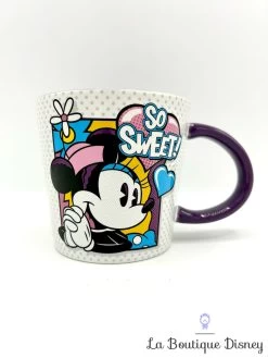 Tasse Minnie Mouse So Sweet Disney Store 2018 Mug BD Rétro Vintage