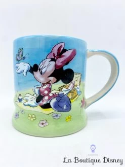 Tasse Minnie Mouse Pique Nique Disney Store Exclusive Mug Herbe Peinture
