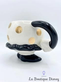 Tasse Minnie Mouse Jupe Disney Mug Noir Blanc Or Pois Relief 3D -Disney tasse minnie mouse jupe relief 3d disney mug or blanc noir 2