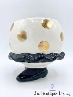 Tasse Minnie Mouse Jupe Disney Mug Noir Blanc Or Pois Relief 3D -Disney tasse minnie mouse jupe relief 3d disney mug or blanc noir 4