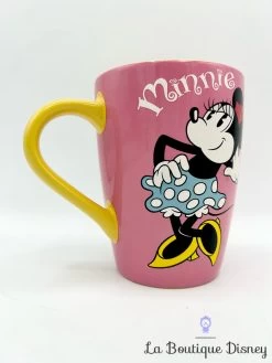 Tasse Minnie Mouse Rétro Vintage Disney Store 2016 Mug Rose Jaune -Disney tasse minnie mouse retro vintage rose jaune disney store mug 2