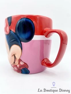 Tasse Minnie Mouse Disney Store Mug Rose Rouge Relief 3D -Disney tasse minnie mouse rouge rose disney store mug portrait relief 3d 2
