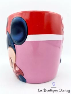 Tasse Minnie Mouse Disney Store Mug Rose Rouge Relief 3D -Disney tasse minnie mouse rouge rose disney store mug portrait relief 3d 4