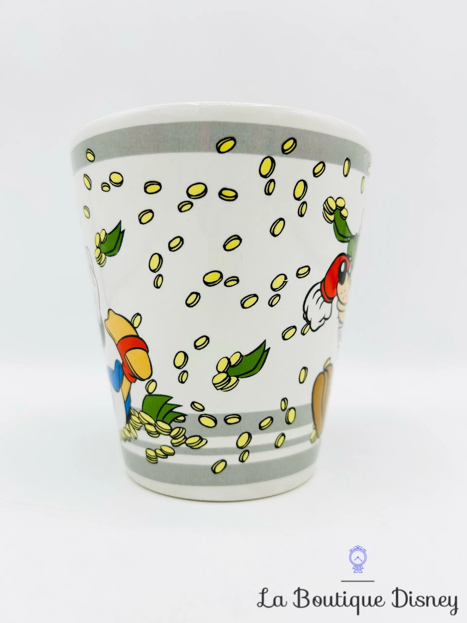 Tasse Oncle Picsou Rapetou Disney Mug Blanc Argent Pièces Monnaie 4 Tasse Oncle Picsou Rapetou Disney Mug Blanc Argent Pièces Monnaie – Image 2