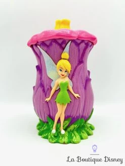 Tasse Plastique Fée Clochette Disney On Ice Mug Verre Violet Couvercle