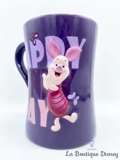 Tasse Porcinet Happy Sunny Day Disney Store Exclusive Mug Winnie L'ourson Cochon Violet -Disney tasse porcinet happy sunny day disney store exclusive mug winnie ourson violet rose 2