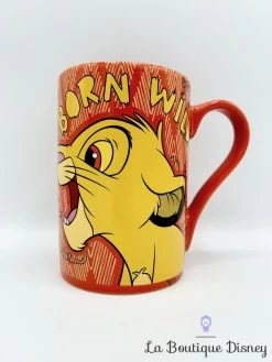 Tasse Simba Born Wild Disney Store Mug ShopDisney Le Roi Lion Rouge Jaune -Disney tasse simba born wild disney parks mug shopdisney le roi lion orange 0