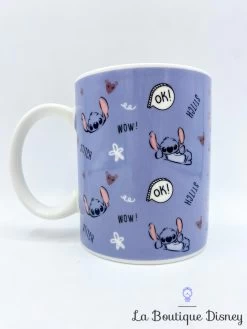 Tasse Stitch Disney Mug Lilo Et Stitch Wow Ok Bleu Violet