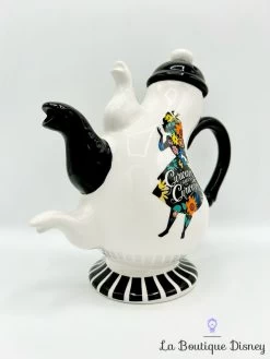 Théière Alice Aux Pays Des Merveilles Disney Curiouser And Curiouser Blanc Noir -Disney theiere alice au pays des merveilles disney curiouser 0