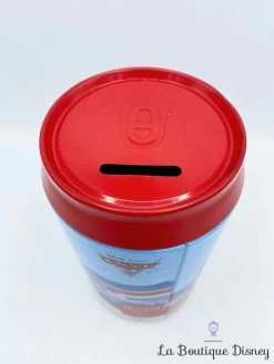 Tirelire Métal Flash McQueen WGP London Cars 2 Disney Pixar Voiture -Disney tirelire flash mcqueen cars 2 disney wgp london metal rouge bleu 1