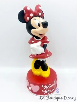 Tirelire Minnie Mouse Disney Debout Rouge Plastique 28 Cm