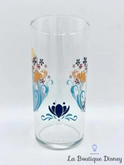 Verre Elsa Anna Olaf La Reine Des Neiges Disney Transparent Fleurs -Disney verre anna elsa olaf la reine des neiges disney orange bleu 4