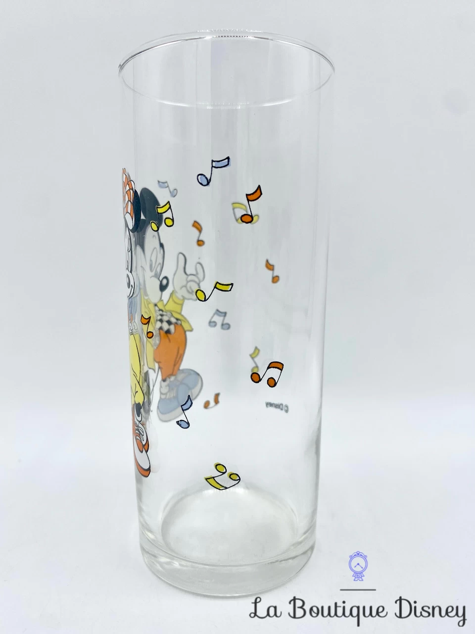 Verre Mickey Minnie Mouse Musique Disney Vintage Notes 4 Verre Mickey Minnie Mouse Musique Disney Vintage Notes – Image 2