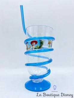 Verre Paille Toy Story 3 Disney Pixar Gobelet Bleu Plastique -Disney verre paille toy story 3 disney plastique gobelet 2