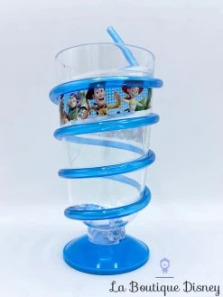 Verre Paille Toy Story 3 Disney Pixar Gobelet Bleu Plastique -Disney verre paille toy story 3 disney plastique gobelet 3