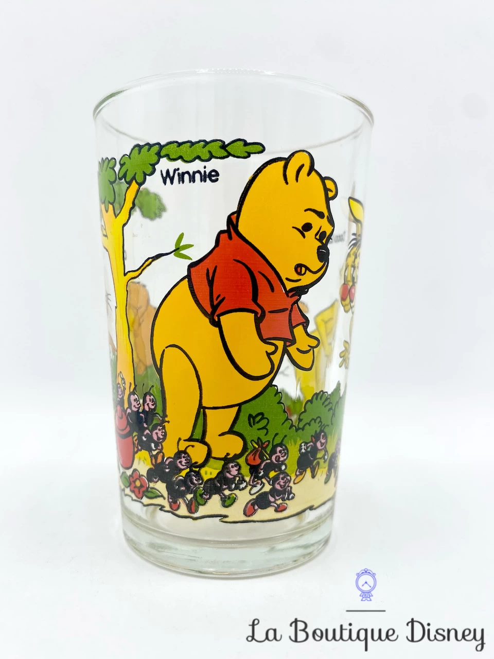 Verre Winnie L'ourson Castor Disney VMC Reims Vintage Moutarde 4 Verre Winnie L'ourson Castor Disney VMC Reims Vintage Moutarde – Image 2