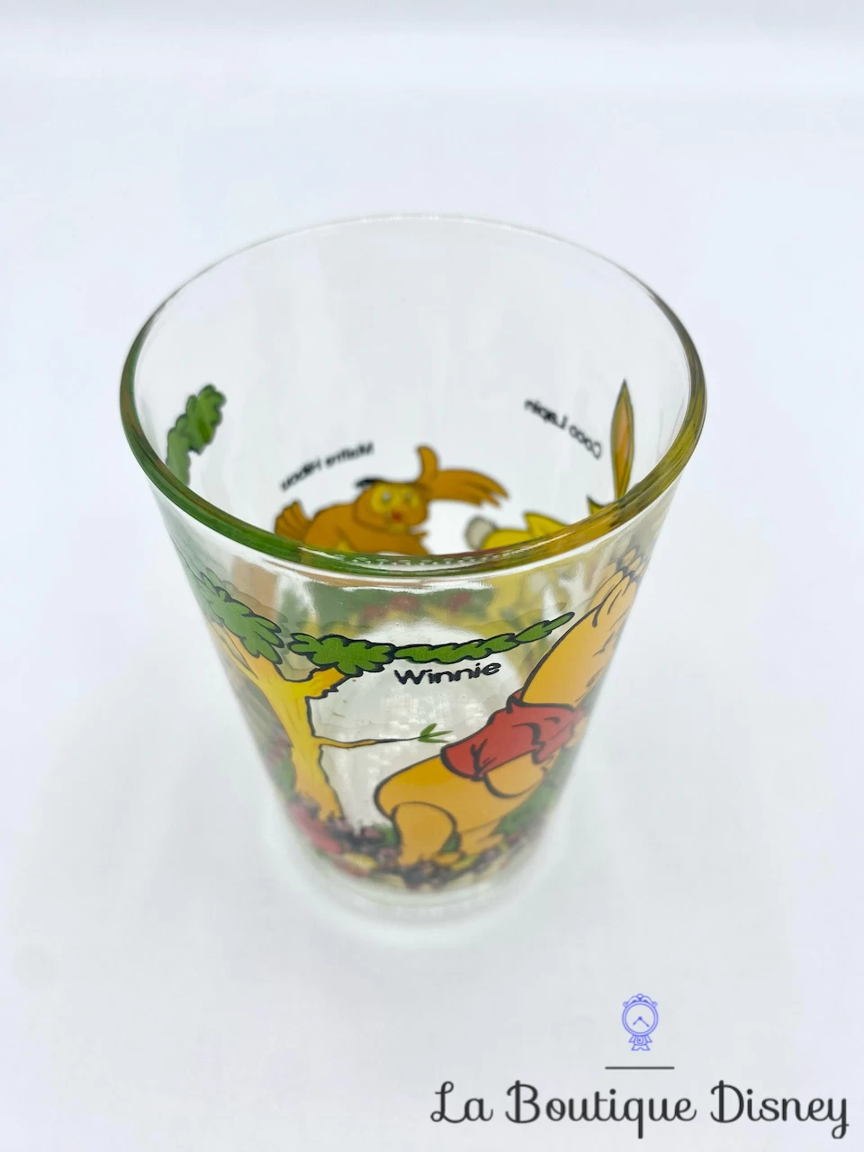 Verre Winnie L'ourson Castor Disney VMC Reims Vintage Moutarde 7 Verre Winnie L'ourson Castor Disney VMC Reims Vintage Moutarde – Image 5