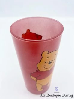 Verre Winnie L'ourson P Disney Store Exclusive Pooh Rouge -Disney verre winnie ourson p disney store exclusive rouge pooh 4