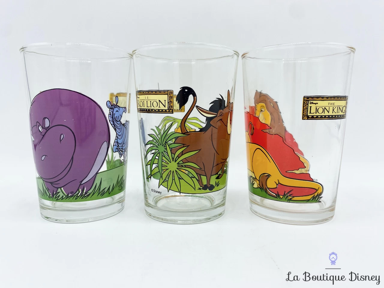 Ensemble Verres Le Roi Lion The Lion King Disney Vintage Mufasa Timon Pumbaa Simba Hippopotame 5 Ensemble Verres Le Roi Lion The Lion King Disney Vintage Mufasa Timon Pumbaa Simba Hippopotame – Image 3